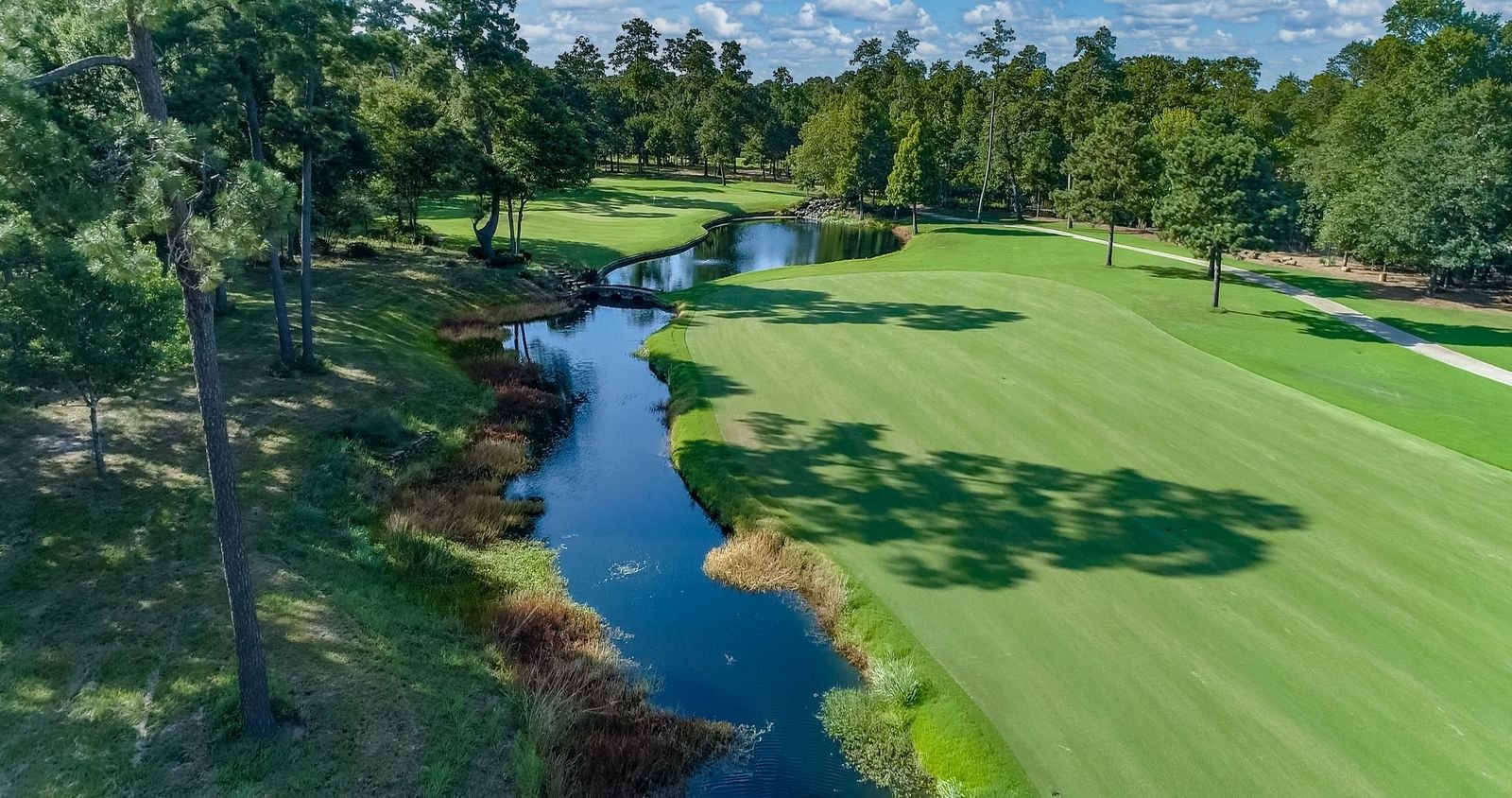 aerial inspection services of golf course and landscape in Houston