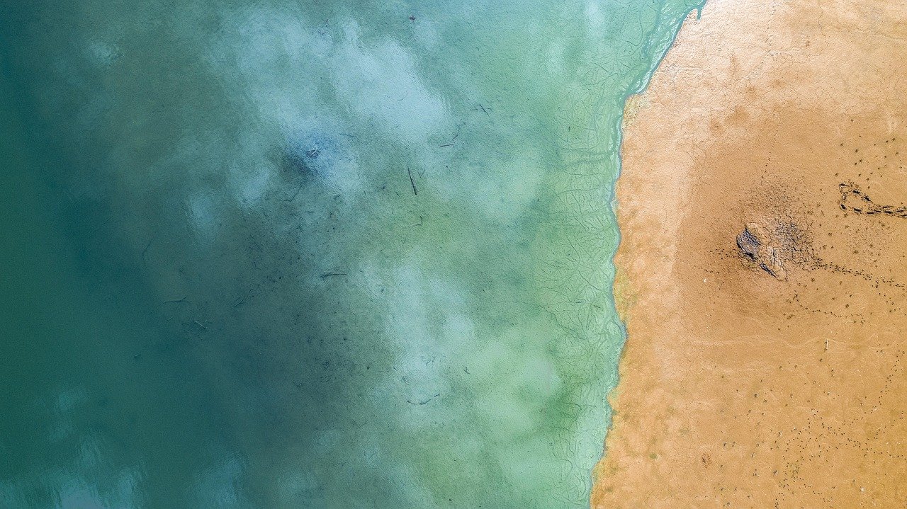 Drone photography and videography aerial beach and ocean coastline view