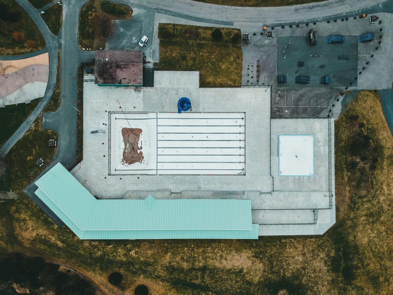 Roof leak detection drone inspection of a commercial flat roof in Houston