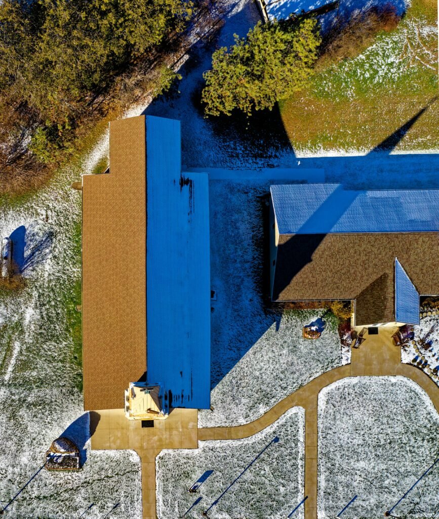 roof inspections Houston drone aerial image of residential property